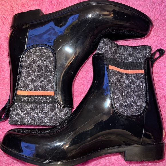 Coach Rain Boots - Picture 1 of 3